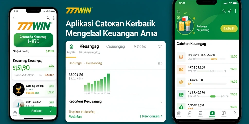 Tampilan antarmuka 777WIN menampilkan fitur catatan keuangan yang intuitif dan user-friendly.