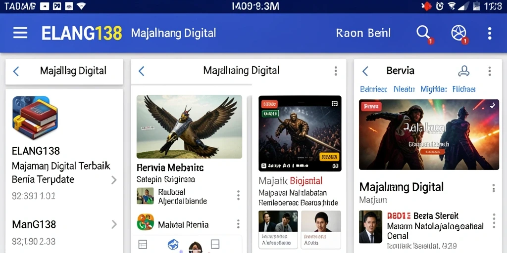 Antarmuka ELANG138 yang informatif dan menarik.