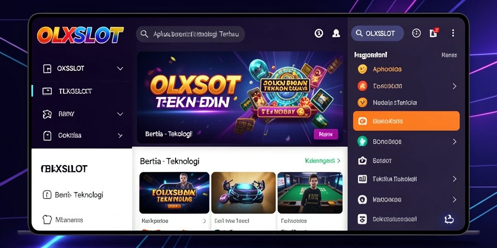 Antarmuka aplikasi OLXSLOT yang informatif dan menarik.
