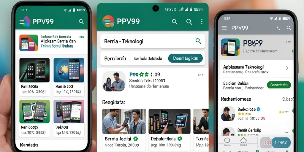 Antarmuka PPV99 yang menarik dan fungsional.